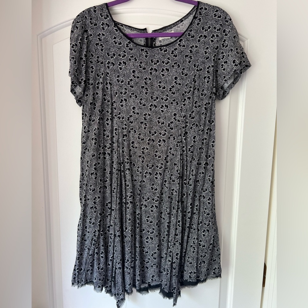 Silence + Noise UO Black & White Floral Dress